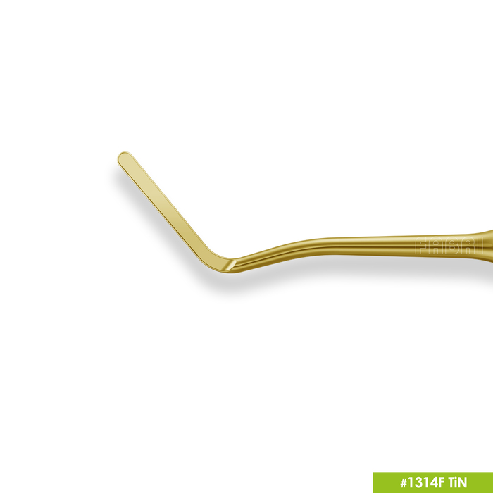 Картинка Гладилка удлиненная узкая с  штопфером O1.3mm эргономичная ручка O10mm покрытие Gold 3 из 5 