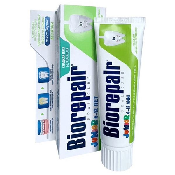Зубная паста Biorepair Junior   toothpaste / Биорепейр детская 75мл