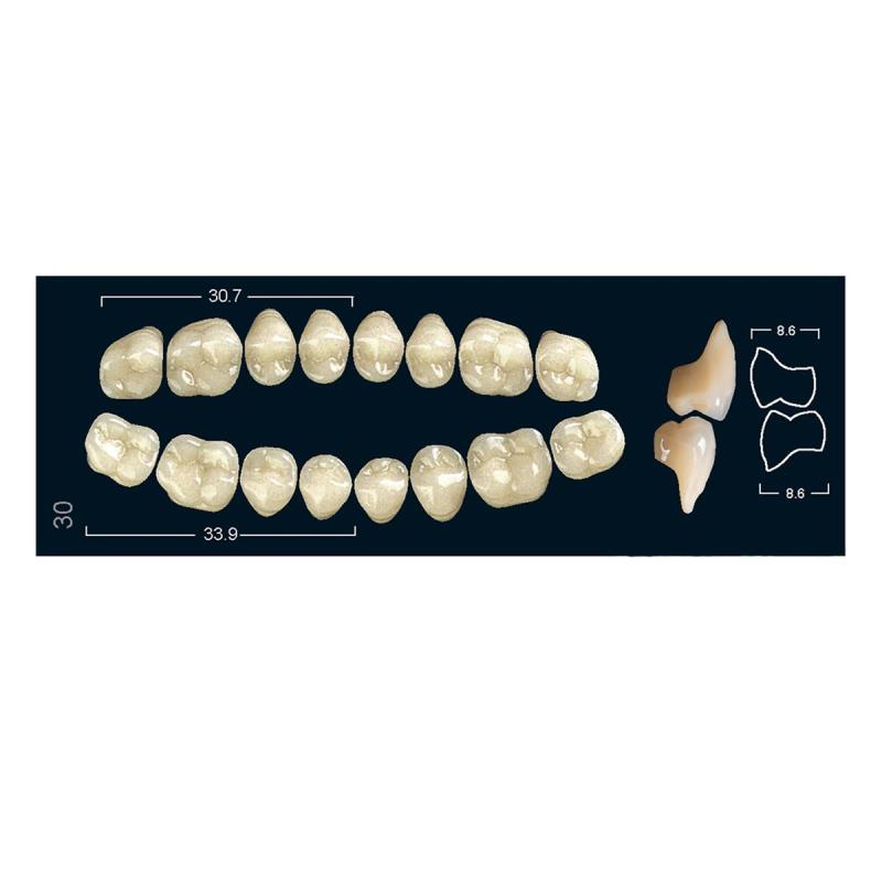 Зубы искуственные боковые верхние Ivoclar Set of 8 U OK30O A2 купить