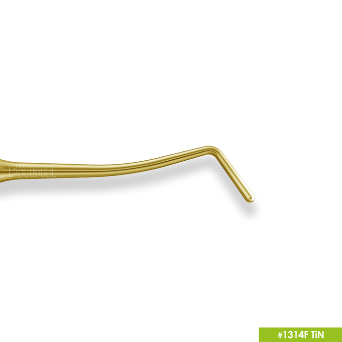Картинка Гладилка удлиненная узкая с  штопфером O1.3mm эргономичная ручка O10mm покрытие Gold 4 из 5 